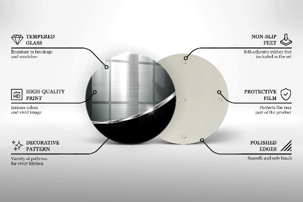 Kitchen worktop protector Abstraction with metal