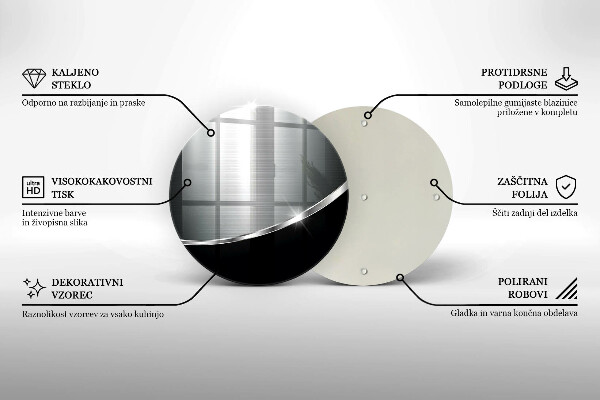 Kitchen worktop protector Abstraction with metal