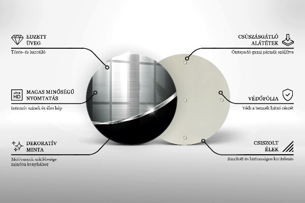 Kitchen worktop protector Abstraction with metal