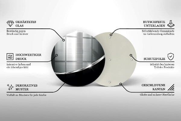 Kitchen worktop protector Abstraction with metal
