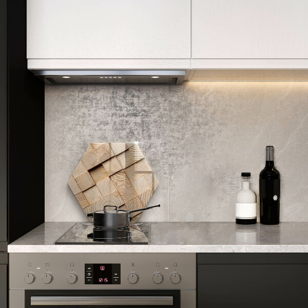 Chopping board glass Wooden squares
