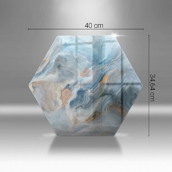 Chopping board glass Marble texture