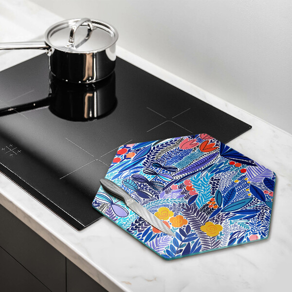 Chopping board glass Painted meadow