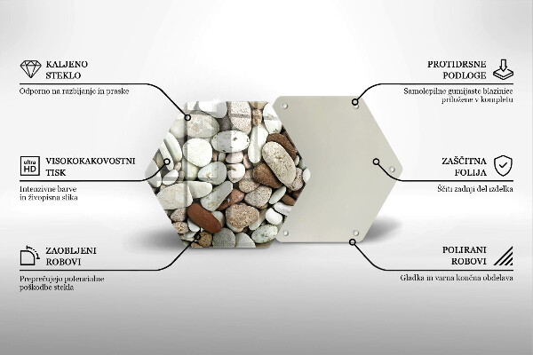 Kitchen worktop protector Background small stones