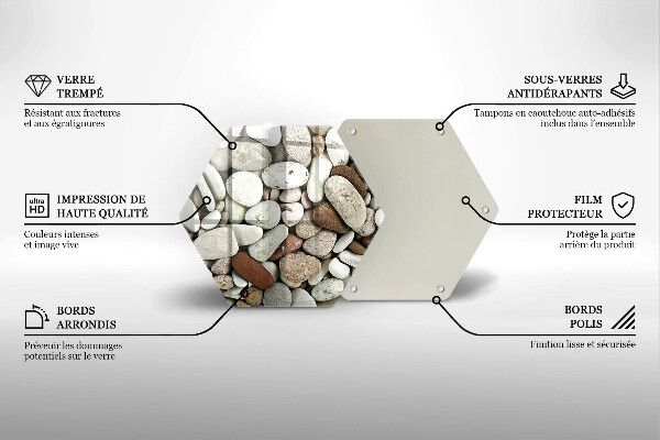 Kitchen worktop protector Background small stones