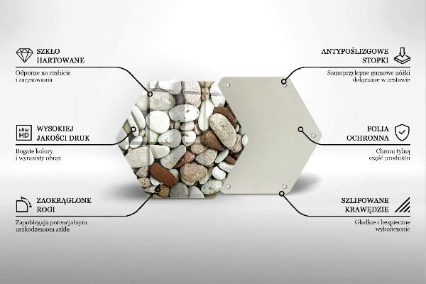 Kitchen worktop protector Background small stones