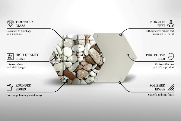 Kitchen worktop protector Background small stones