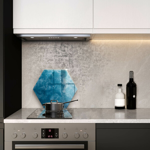 Kitchen worktop protector Blue water