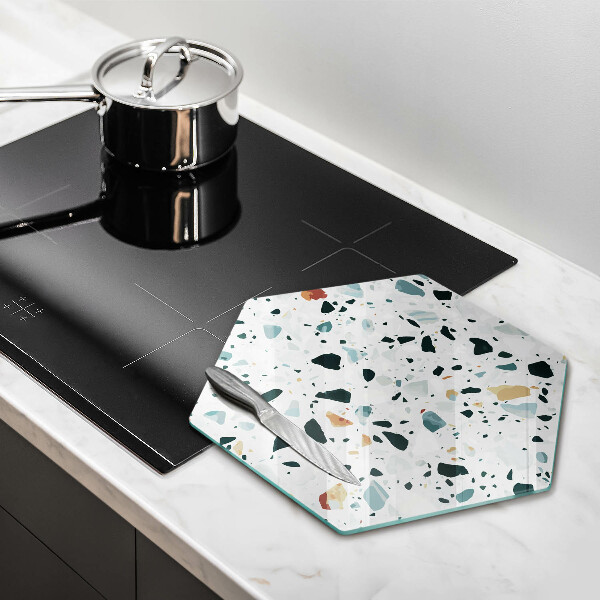 Chopping board glass Bright stone