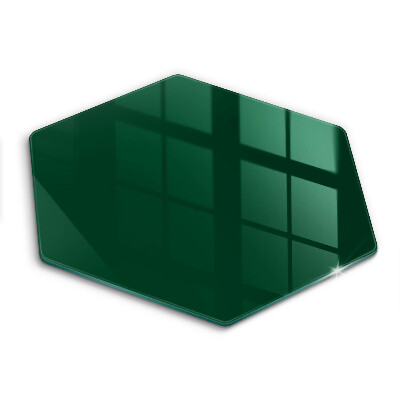 Glass kitchen board Green color