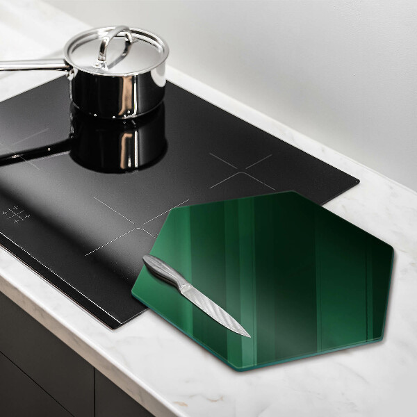 Glass kitchen board Green color