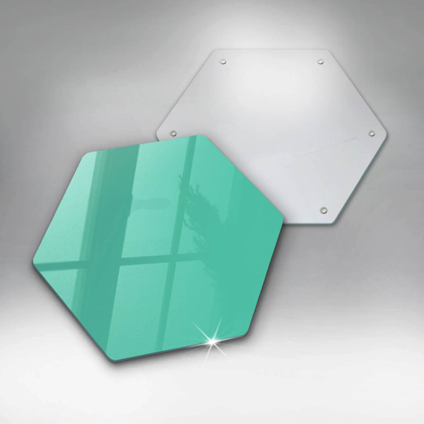 Glass kitchen board Green color