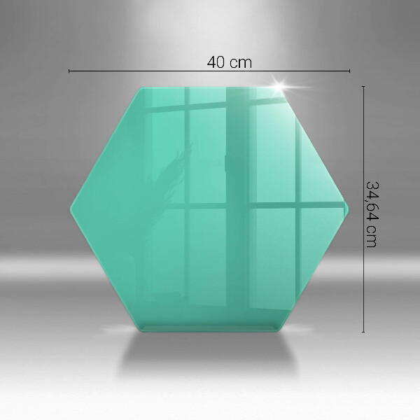 Glass kitchen board Green color