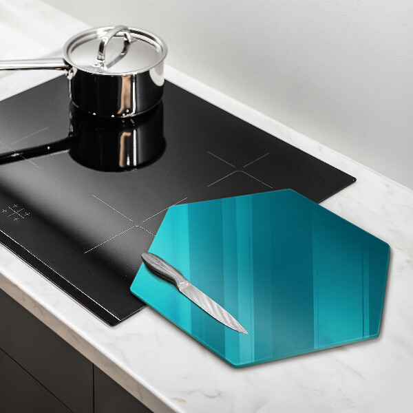 Glass kitchen board Turquoise