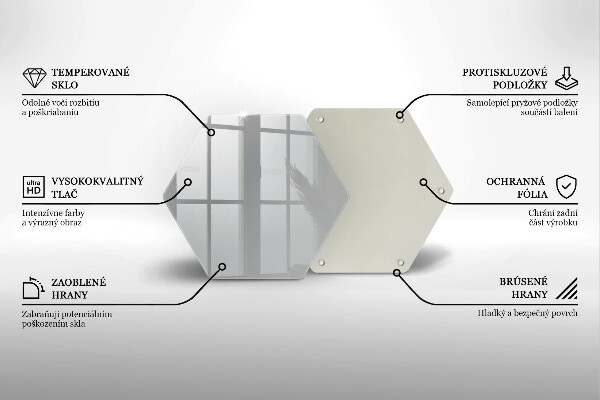 Glass kitchen board Grey colour