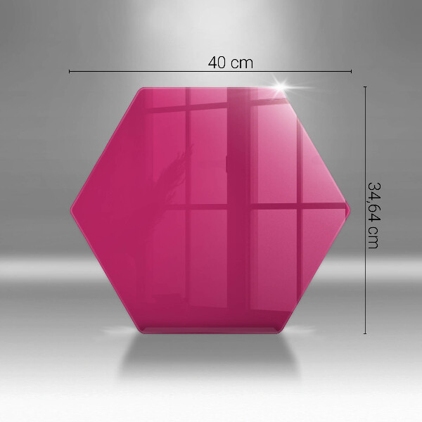 Glass kitchen board Pink color