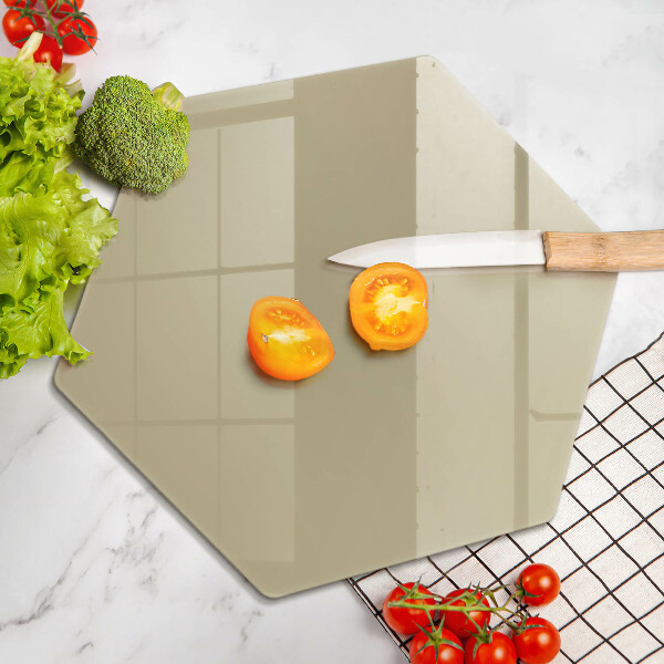 Glass kitchen board Beige colour