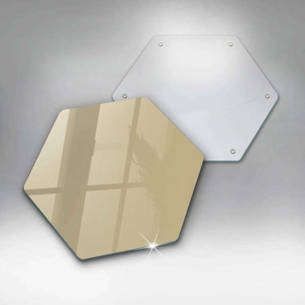Glass kitchen board Beige colour