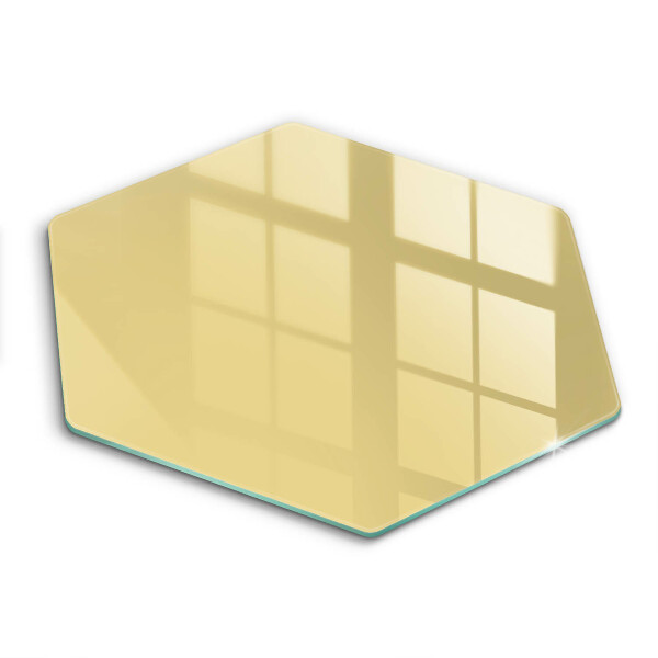 Glass kitchen board Yellow
