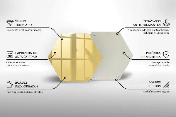 Glass kitchen board Yellow