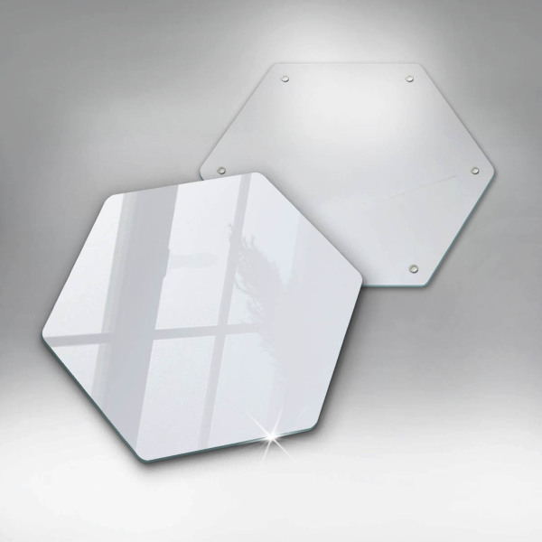 Glass kitchen board White color