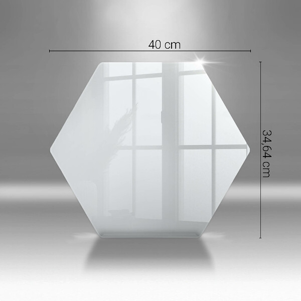 Glass kitchen board White color