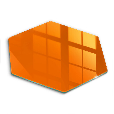 Glass kitchen board Orange color