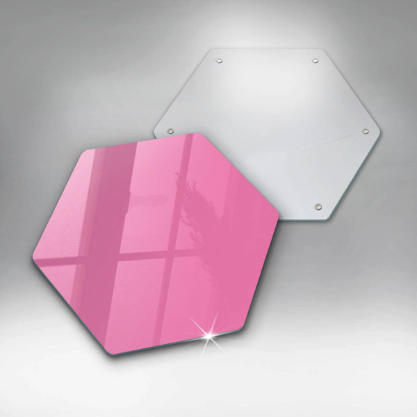 Glass kitchen board Pink color