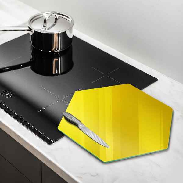Glass kitchen board Yellow