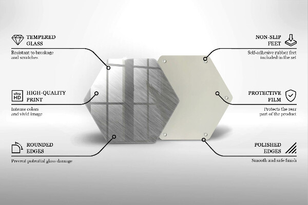 Kitchen worktop protector Metal texture background