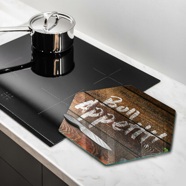 Kitchen worktop protector Boards inscription Bon Appetit