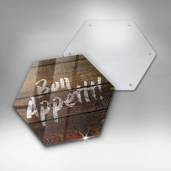 Kitchen worktop protector Boards inscription Bon Appetit