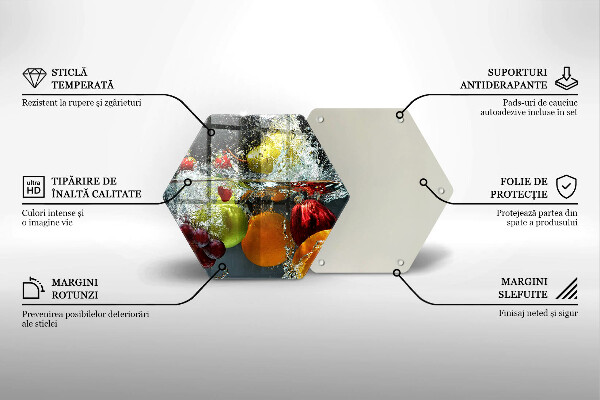 Kitchen worktop protector Juicy fruit in water