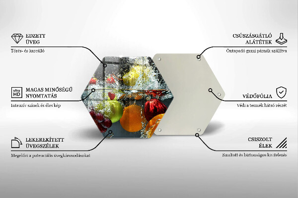 Kitchen worktop protector Juicy fruit in water