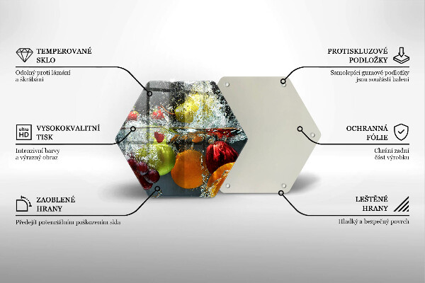 Kitchen worktop protector Juicy fruit in water