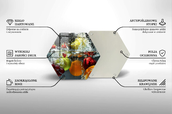 Kitchen worktop protector Juicy fruit in water