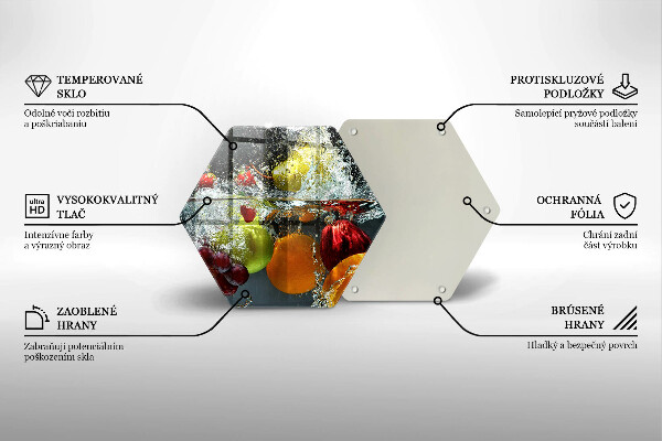 Kitchen worktop protector Juicy fruit in water