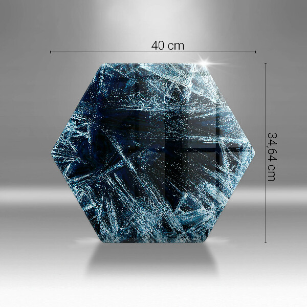 Kitchen worktop protector Sharp ice structure