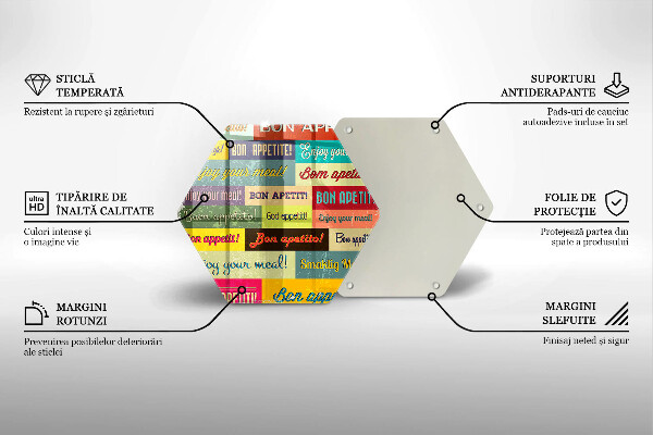 Kitchen worktop protector Enjoy your meal transcriptions