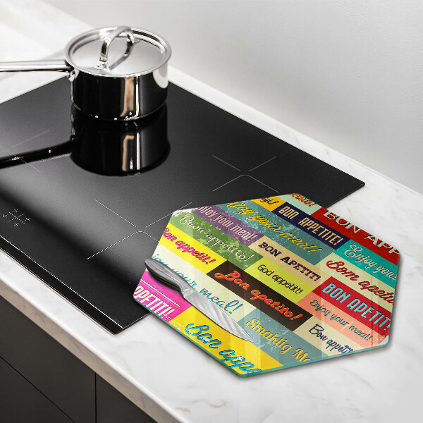 Kitchen worktop protector Enjoy your meal transcriptions