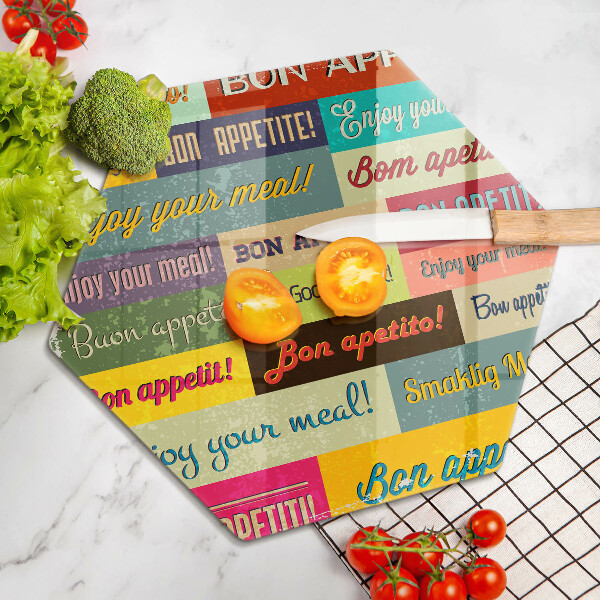 Kitchen worktop protector Enjoy your meal transcriptions