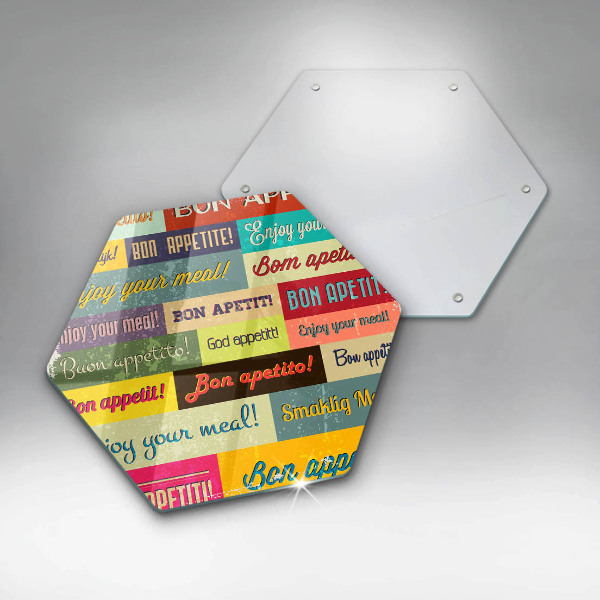 Kitchen worktop protector Enjoy your meal transcriptions