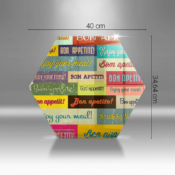 Kitchen worktop protector Enjoy your meal transcriptions