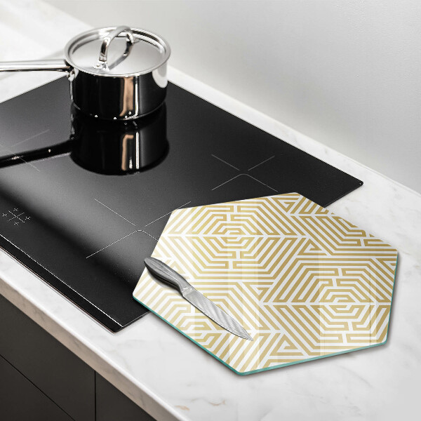 Cutting board Geometric lines