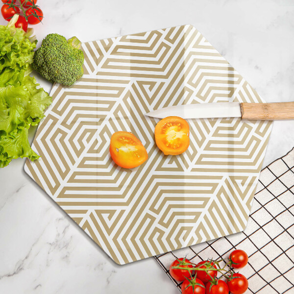 Cutting board Geometric lines