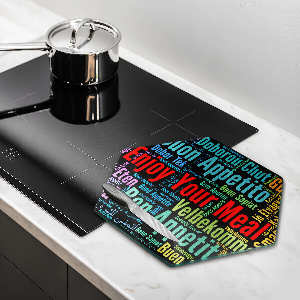 Kitchen worktop protector Enjoy your meal transcriptions
