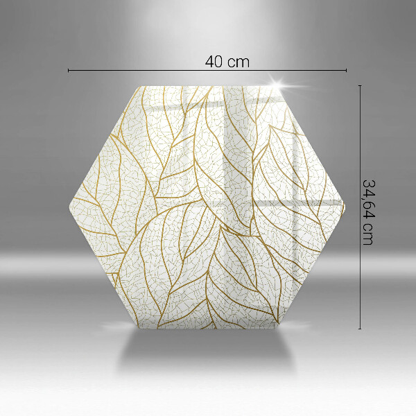 Cutting board Line-art leaves pattern