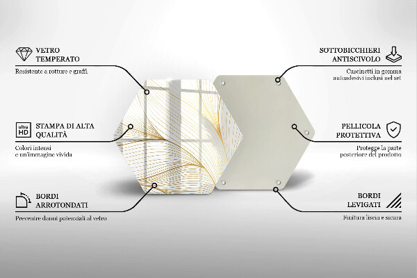 Cutting board Modern Line pattern