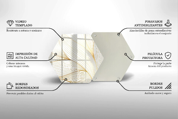 Cutting board Modern Line pattern