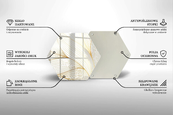 Cutting board Modern Line pattern